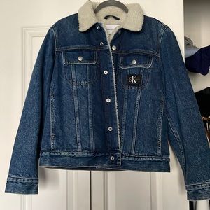 Calvin Klein Denim Sherpa Jacket